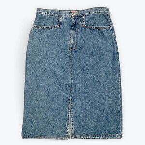26” - Vintage Denim Skirt Big Blue